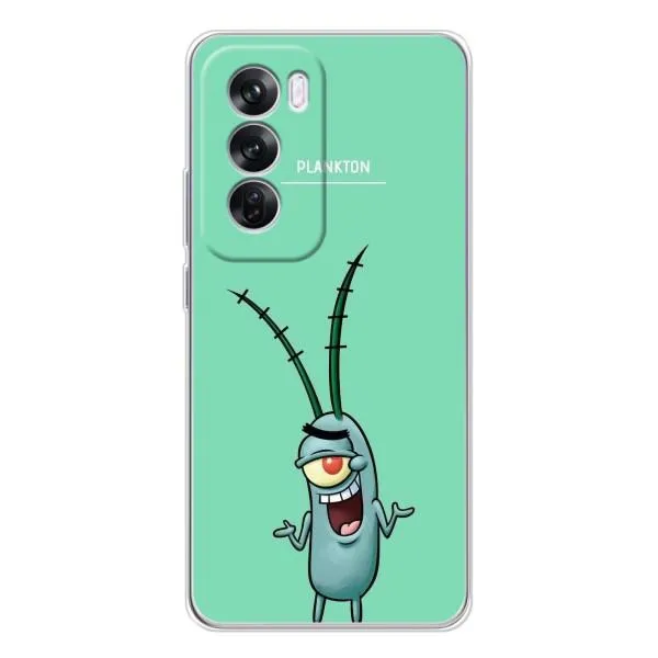 Чехол с принтом «Персонаж Планктон» для OPPO Reno 12 Pro