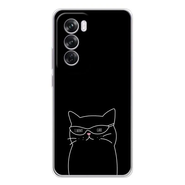 Чехол с принтом «Равнодушный кот» для OPPO Reno 12 Pro Чехол с принтом «Равнодушный кот» для OPPO Reno 12 Pro