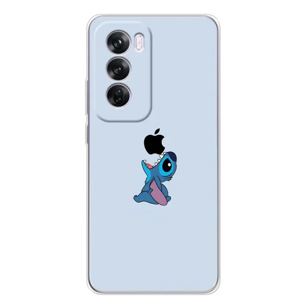 Чехол с принтом «Stitch apple» для OPPO Reno 12 Pro