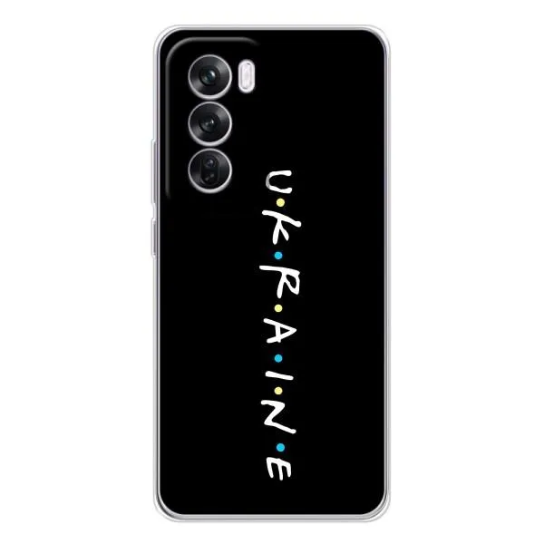 Чехол с принтом «UKRAINE» для OPPO Reno 12 Pro