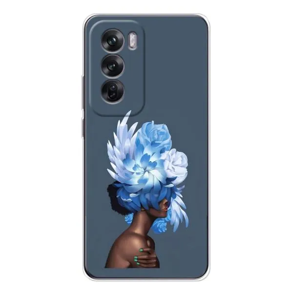 Чехол с принтом «Цветы на голове» для OPPO Reno 12