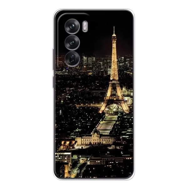 Чехол с принтом «Ночной Париж» для OPPO Reno 12