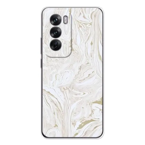 Чехол с принтом «Белый мрамор» для OPPO Reno 12