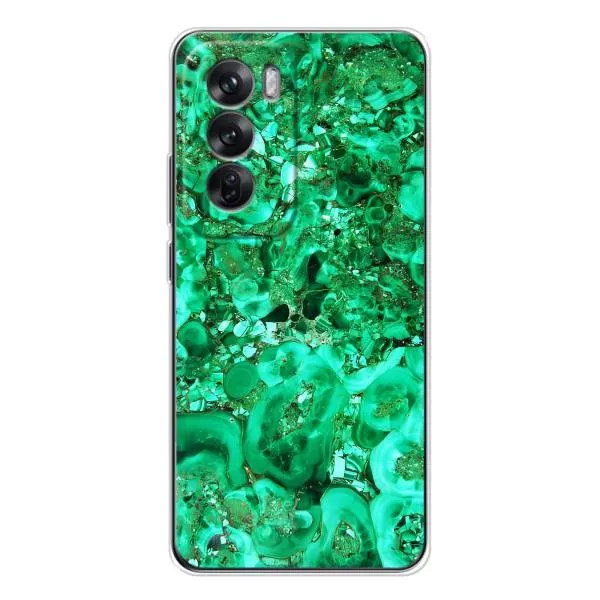 Чехол с принтом «Салатный Мрамор» для OPPO Reno 12