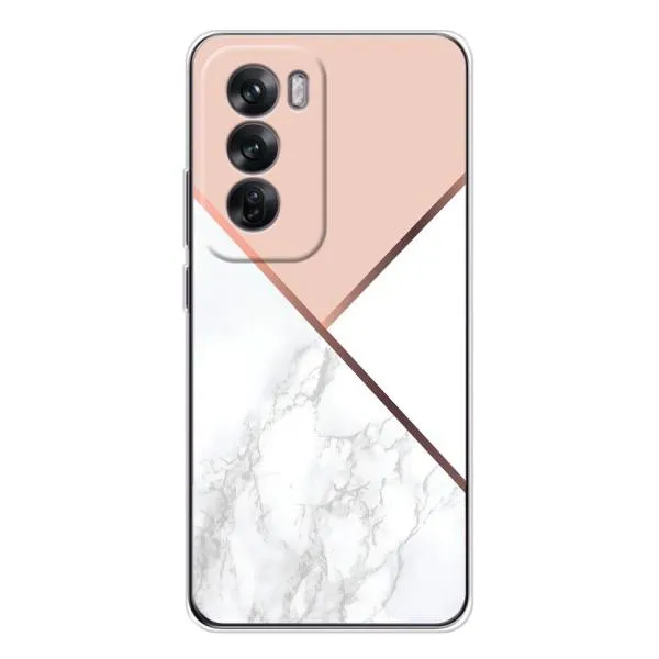 Чехол с принтом «Тройной мрамор» для OPPO Reno 12