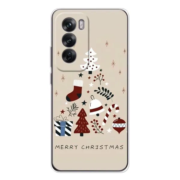 Чехол с принтом «Merry Christmas» для OPPO Reno 12 Чехол с принтом «Merry Christmas» для OPPO Reno 12