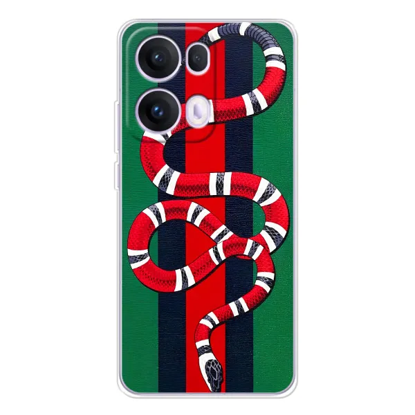 Чехол с принтом «Gucci змия» для OPPO Reno 13 Pro 5G