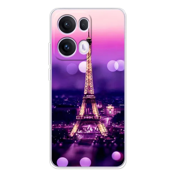 Чохол з принтом «Париж Башня» для OPPO Reno 13 Pro 5G