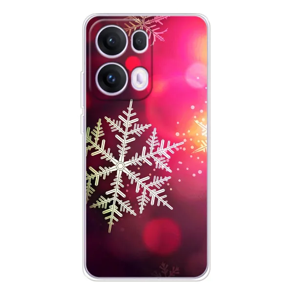 Чохол з принтом «Сніжинка» для OPPO Reno 13 Pro 5G