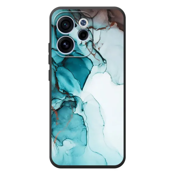 Чехол с принтом «Бирюзовый мрамор» для OPPO Reno 15 F