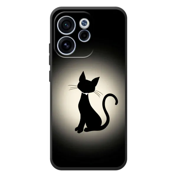 Чехол с принтом «Силуэт котика» для OPPO Reno 15 F Чехол с принтом «Силуэт котика» для OPPO Reno 15 F