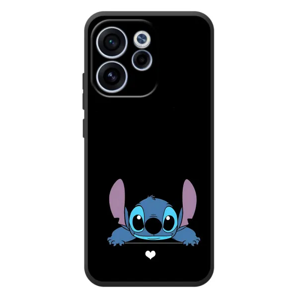 Чехол с принтом «Стич на черном» для OPPO Reno 15 FS Чехол с принтом «Стич на черном» для OPPO Reno 15 FS