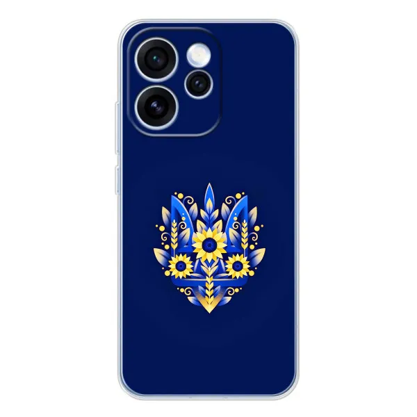 Чехол с принтом «Цветочный Герб» для OPPO Reno 15 Pro