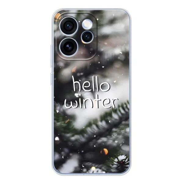 Чехол с принтом «Hello winter» для OPPO Reno 15 Pro