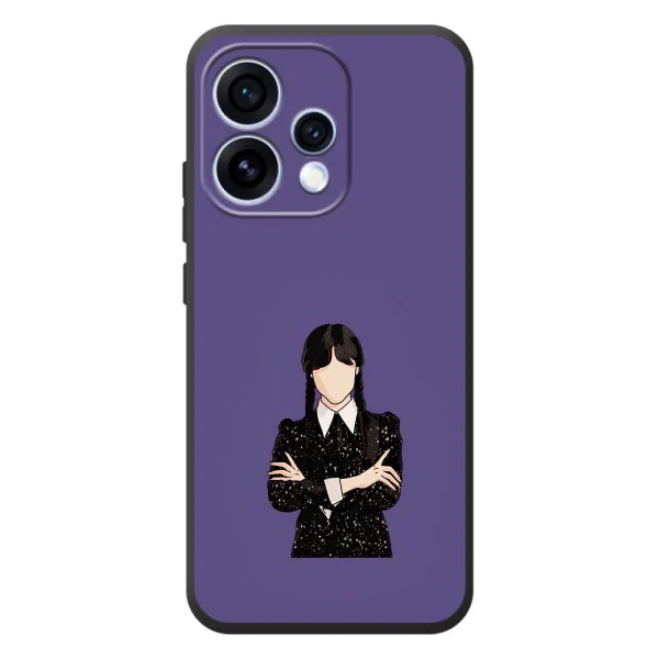 Чехол с принтом «Уэнздей в черном» для OPPO Reno 15 Чехол с принтом «Уэнздей в черном» для OPPO Reno 15