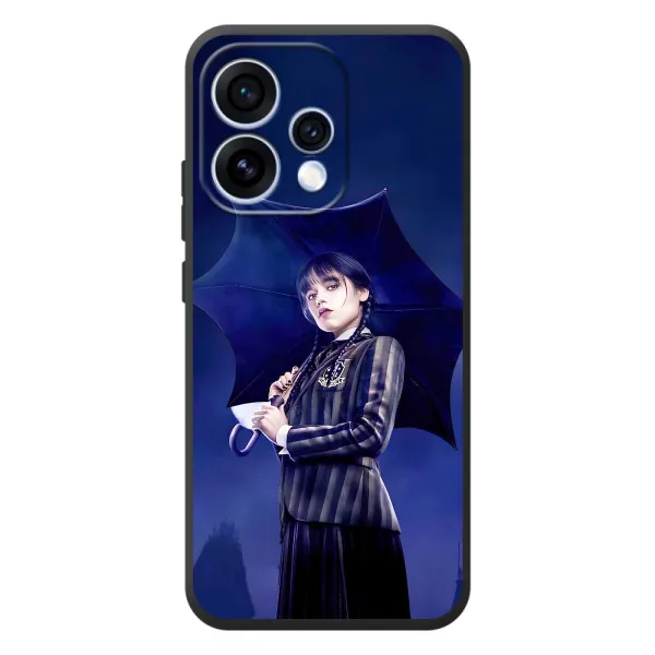 Чехол с принтом «Уэнздей с зонтом» для OPPO Reno 15 Чехол с принтом «Уэнздей с зонтом» для OPPO Reno 15