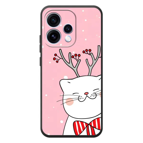 Чехол с принтом «Зимний кот» для OPPO Reno 15
