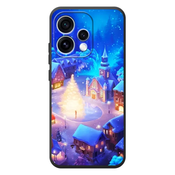 Чехол с принтом «Рождественский город» для OPPO Reno 15