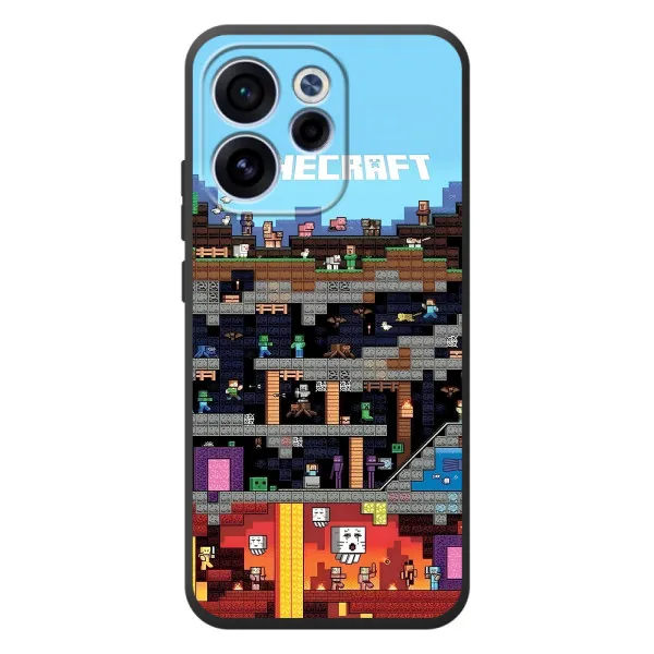Чехол с принтом «фон Minecraft» для OPPO Reno 15F