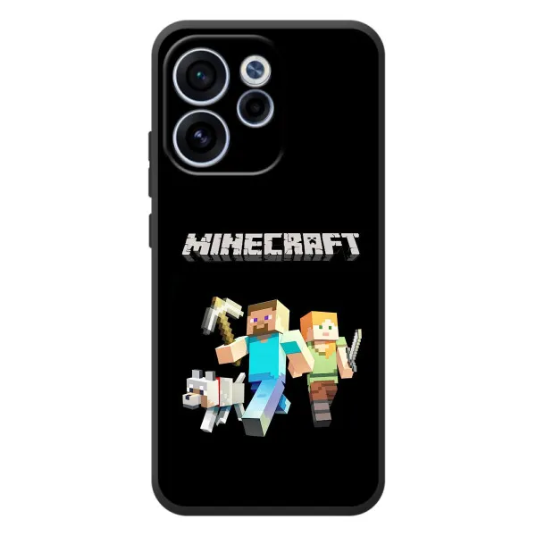 Чехол с принтом «герои Minecraft» для OPPO Reno 15F