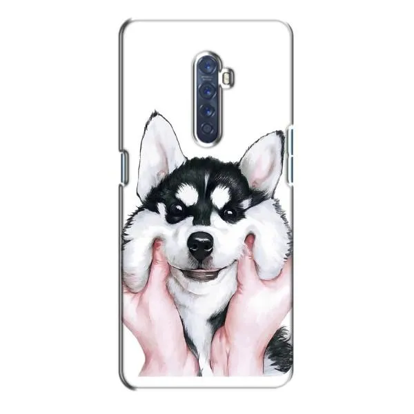 Чехол с принтом «Довольный Хаски» для OPPO Reno 2