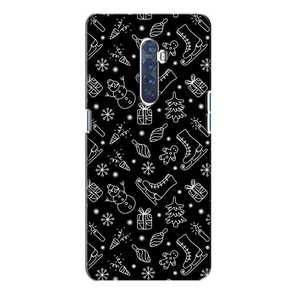 Чехол с принтом «Новогодний фон» для OPPO Reno 2