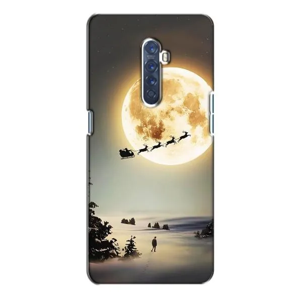 Чехол с принтом «Санта на луне» для OPPO Reno 2