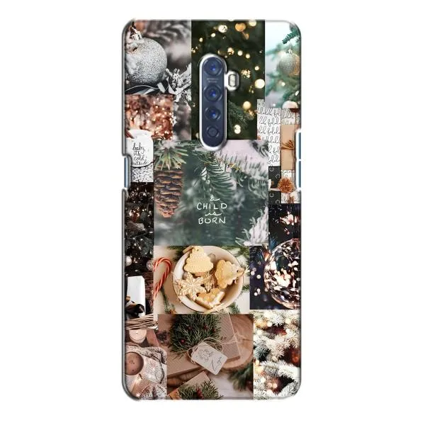 Чохол з принтом «Різдвяний колаж» для OPPO Reno 2