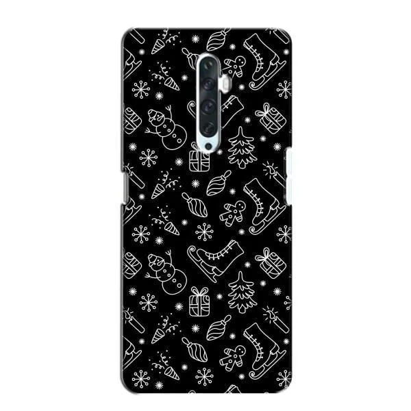 Чехол с принтом «Новогодний фон» для OPPO Reno 2Z