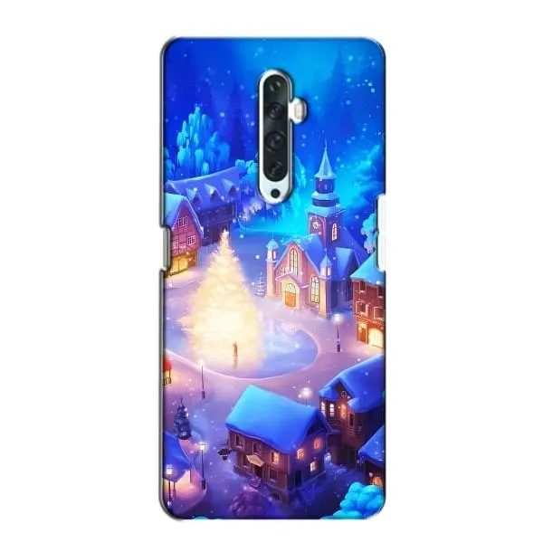 Чехол с принтом «Рождественский город» для OPPO Reno 2Z