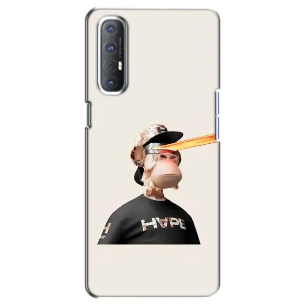 Чехол с принтом «обезьяна NFT в очках» для OPPO Reno 3 Pro