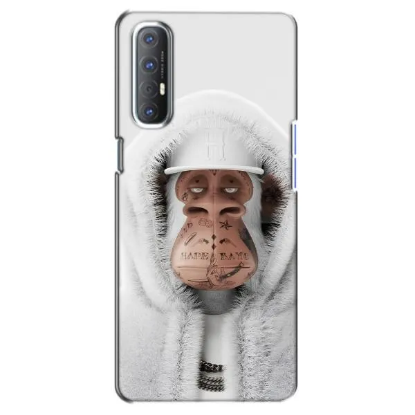 Чехол с принтом «обезьяна NFT в тату» для OPPO Reno 3 Pro