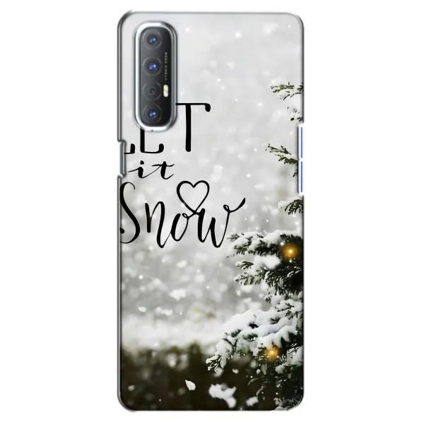 Чехол с принтом «Let it snow» для OPPO Reno 3 Pro