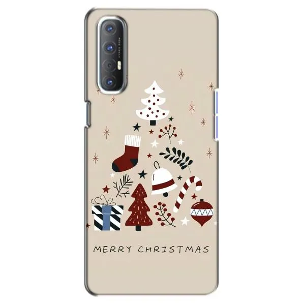 Чехол с принтом «Merry Christmas» для OPPO Reno 3 Pro