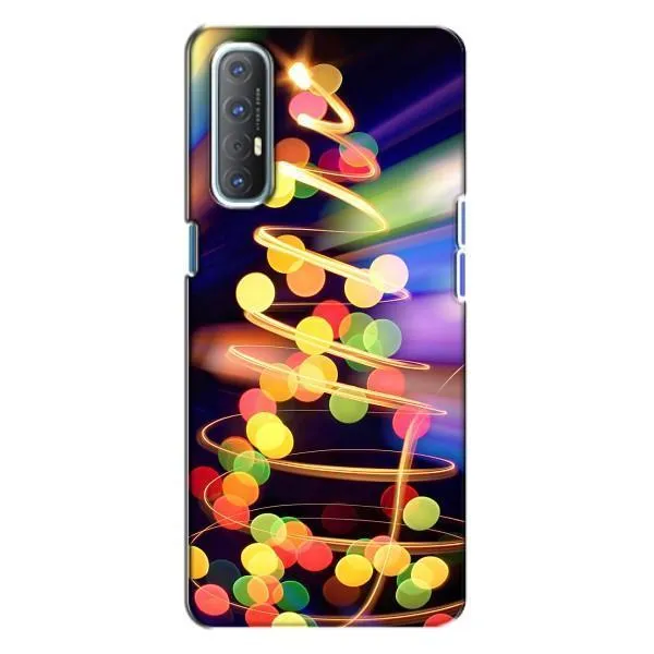 Чехол с принтом «Елка с гирлянд» для OPPO Reno 3