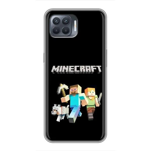 Чехол с принтом «герои Minecraft» для OPPO Reno 4 Lite