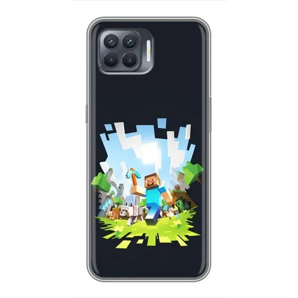 Чехол с принтом «персонажи Minecraft» для OPPO Reno 4 Lite