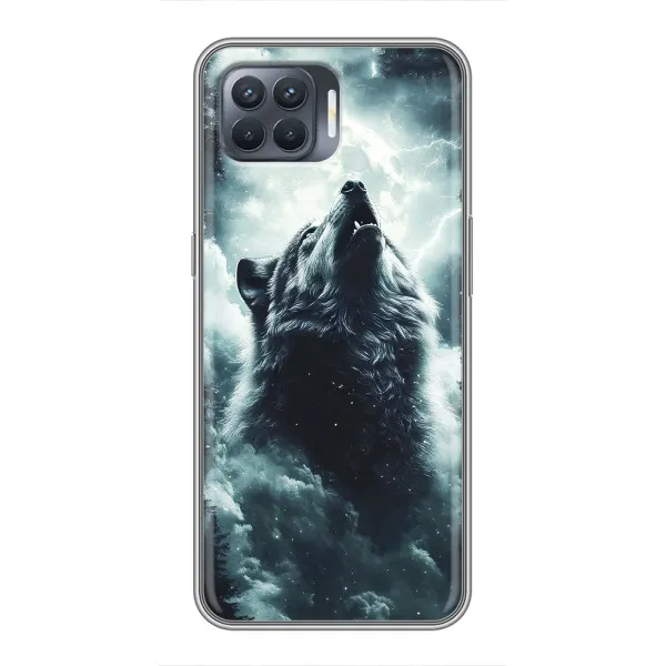 Чехол с принтом «Волк в облаках» для OPPO Reno 4 Lite Чехол с принтом «Волк в облаках» для OPPO Reno 4 Lite