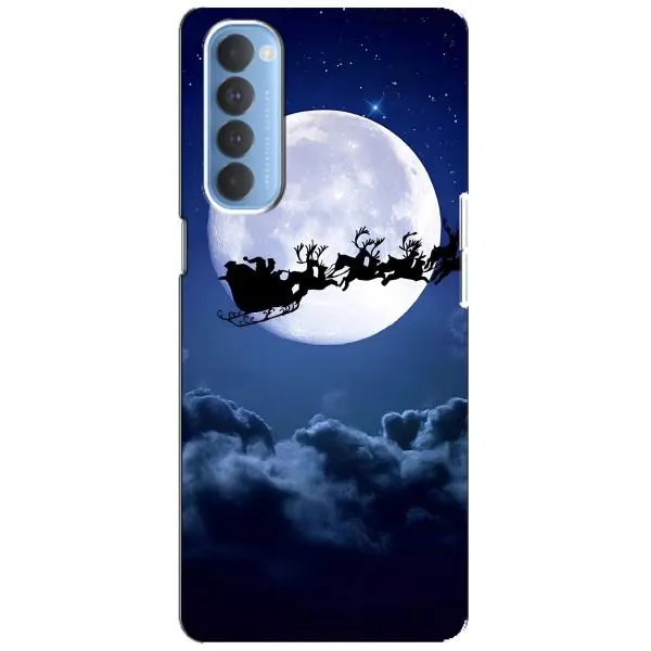 Чехол с принтом «Санта - луна» для OPPO Reno 4 Pro