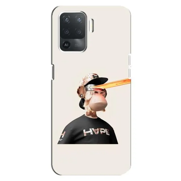 Чехол с принтом «обезьяна NFT в очках» для OPPO Reno 5 Lite Чехол с принтом «обезьяна NFT в очках» для OPPO Reno 5 Lite
