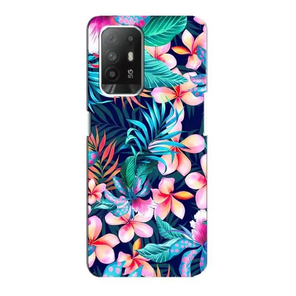 Чехол с принтом «Красочные цветы» для OPPO Reno 5z Чехол с принтом «Красочные цветы» для OPPO Reno 5z