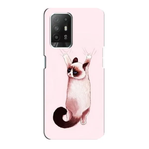 Чехол с принтом «Котик падает» для OPPO Reno 5z