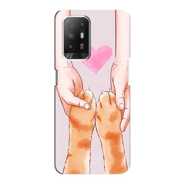Чехол с принтом «Любовь к котикам» для OPPO Reno 5z