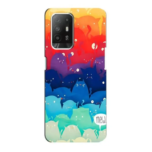 Чехол с принтом «Mew» для OPPO Reno 5z