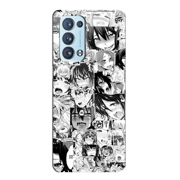 Чехол с принтом «Ahegao manga» для OPPO Reno6 Pro Plus 5G