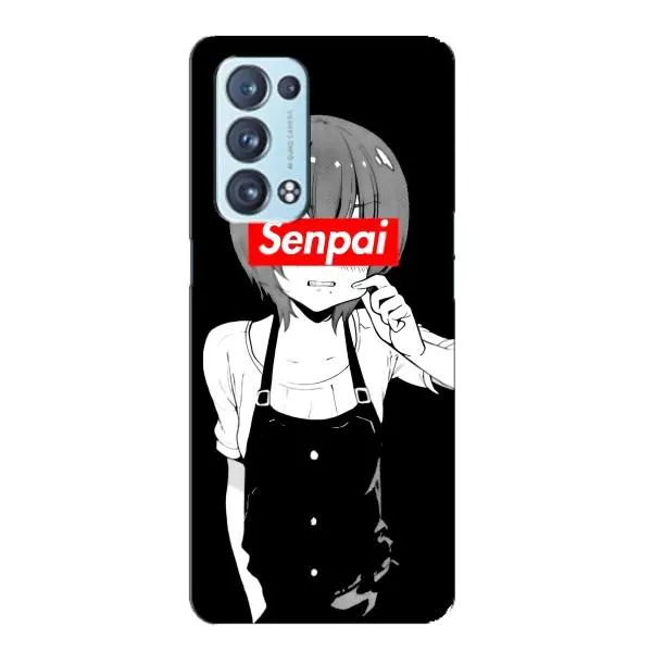Чехол с принтом «Senpai» для OPPO Reno6 Pro Plus 5G