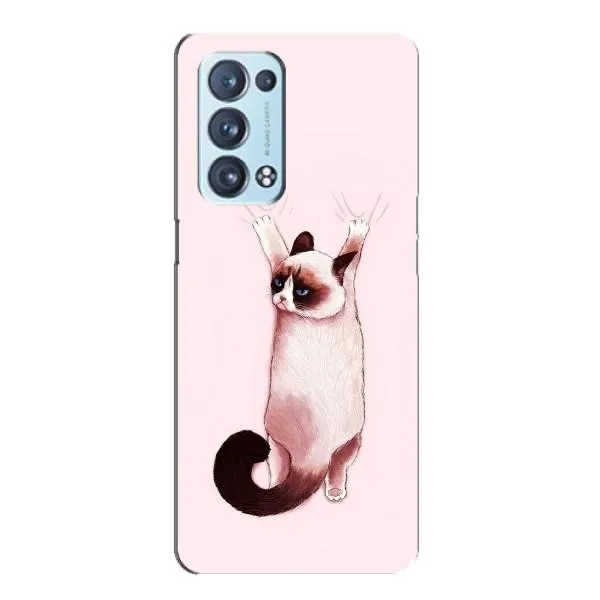 Чехол с принтом «Котик падает» для OPPO Reno6 Pro Plus 5G