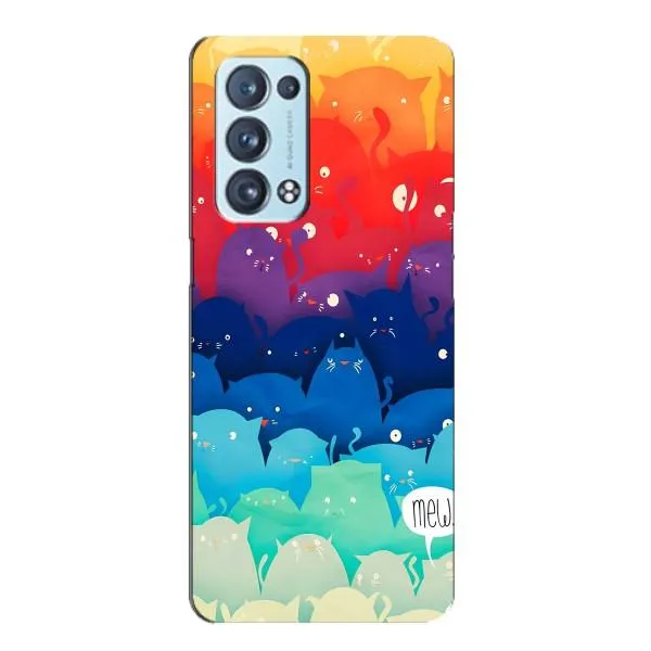 Чехол с принтом «Mew» для OPPO Reno6 Pro Plus 5G