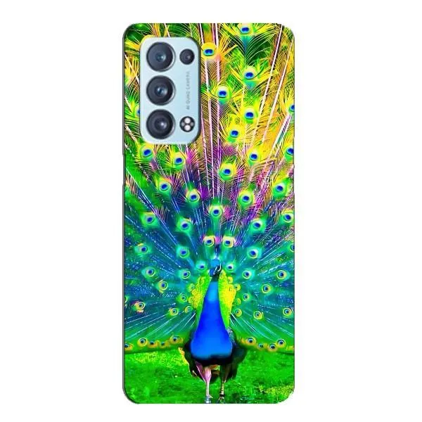Чехол с принтом «Яркий Павлин» для OPPO Reno6 Pro Plus 5G