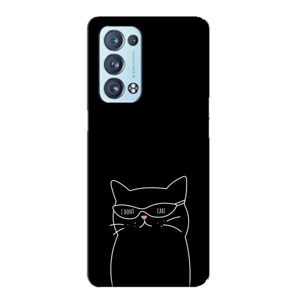 Чехол с принтом «Равнодушный кот» для OPPO Reno6 Pro Plus 5G Чехол с принтом «Равнодушный кот» для OPPO Reno6 Pro Plus 5G